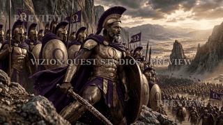 Preview of the animated GIF: the Omega commander rallying his troops